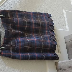 Cabi size 10 plaid skirt
